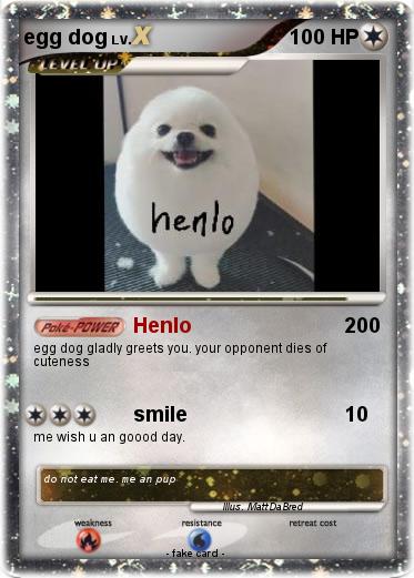 Pokemon egg dog