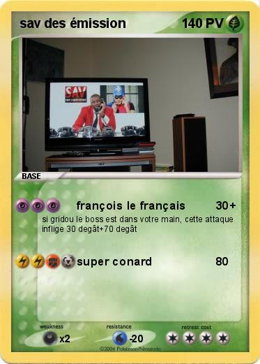 Pokemon sav des émission