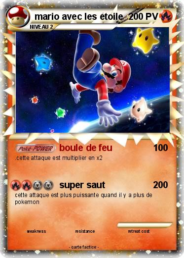Pokemon mario avec les etoile