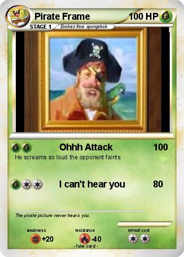 Pokemon Pirate Frame