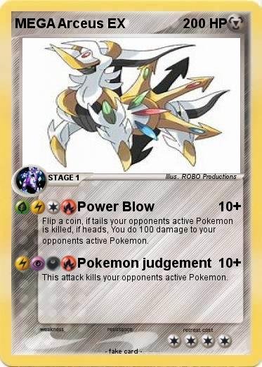 Pokemon MEGA Arceus EX