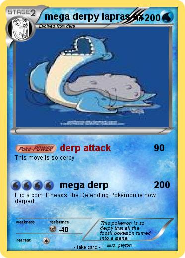 Pokemon mega derpy lapras ex