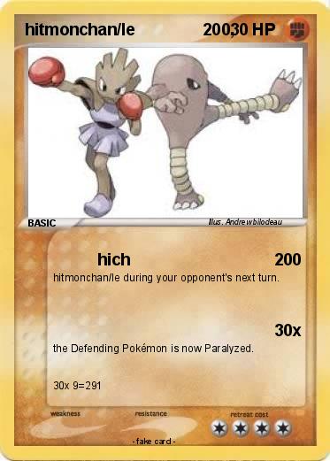 Pokemon hitmonchan/le               200,