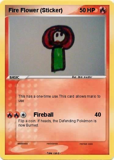Pokemon Fire Flower (Sticker)