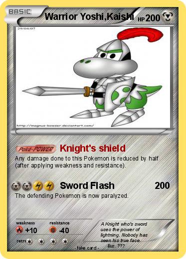 Pokemon Warrior Yoshi,Kaishi