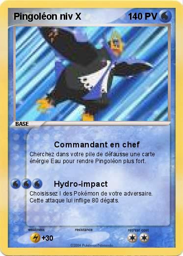 Pokemon Pingoléon niv X