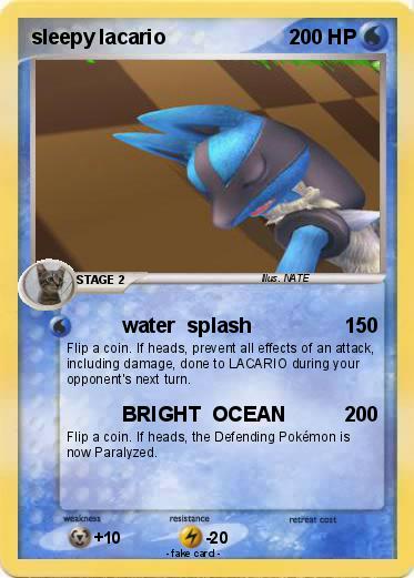 Pokemon sleepy lacario