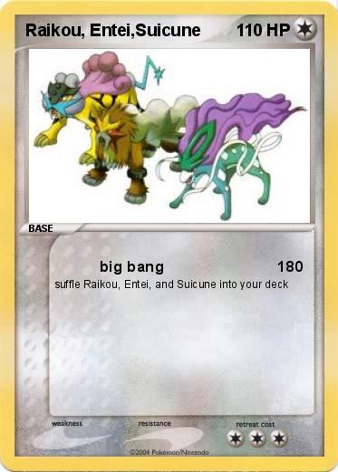 Pokemon Raikou, Entei,Suicune