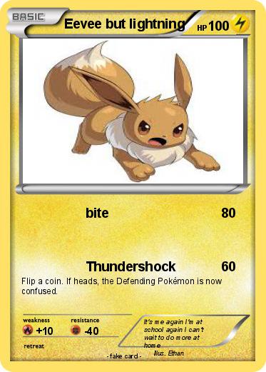 Pokemon Eevee but lightning