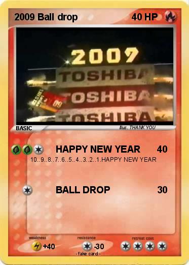 Pokemon 2009 Ball drop