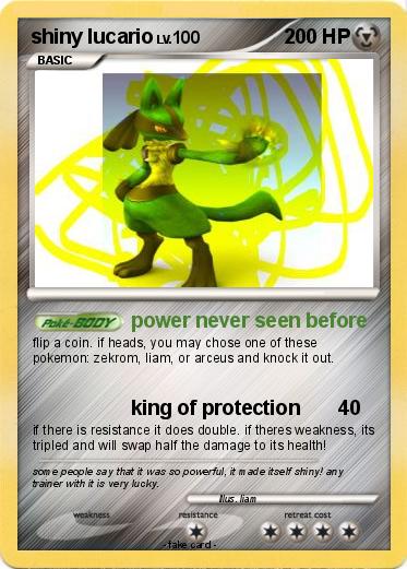 Pokemon shiny lucario