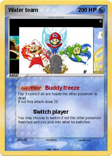 Pokemon Water team