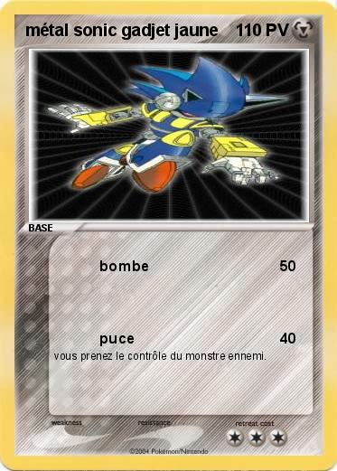 Pokemon métal sonic gadjet jaune