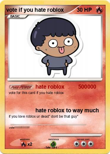 Pokemon vote if you hate roblox