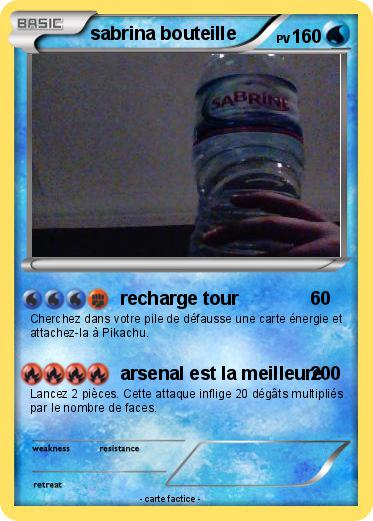 Pokemon sabrina bouteille