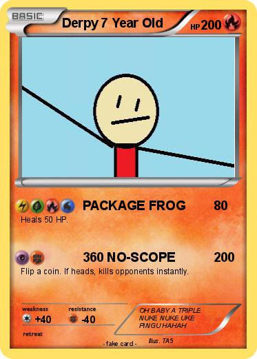 Pokemon Derpy 7 Year Old