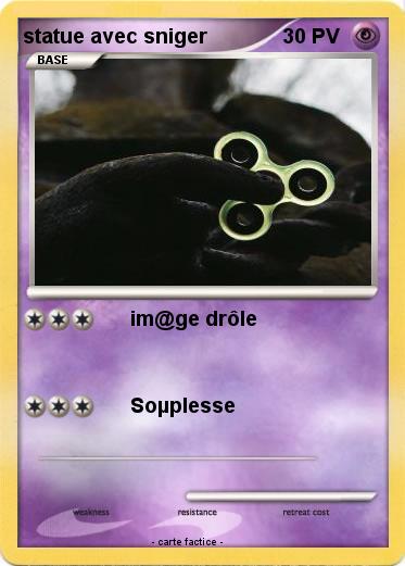 Pokemon statue avec sniger