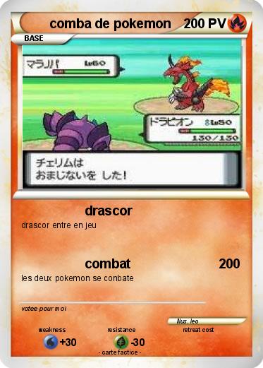 Pokemon comba de pokemon