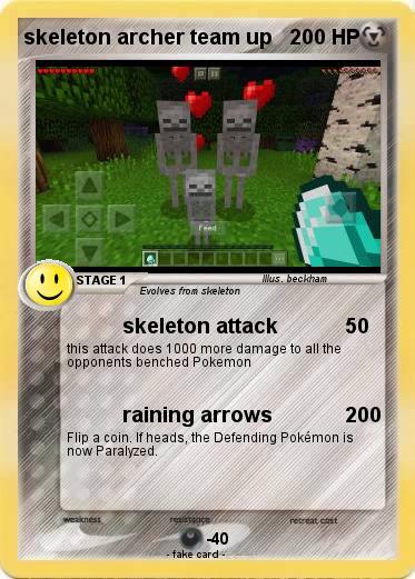 Pokemon skeleton archer team up