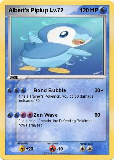Pokemon Albert's Piplup Lv.72