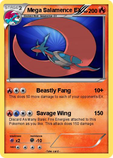 Pokemon Mega Salamence EX