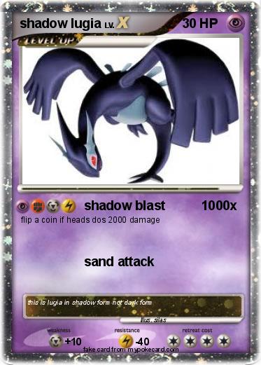 Pokemon shadow lugia