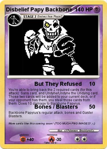 Pokemon Disbelief Papy Backbone