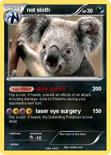 Pokemon not sloth