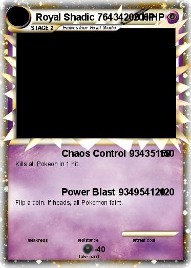 Pokemon Royal Shadic 76434200 HP