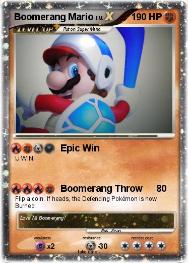 Pokemon Boomerang Mario