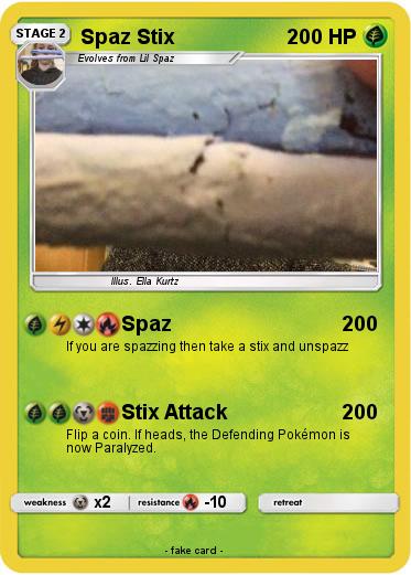 Pokemon Spaz Stix