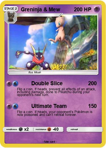 Pokemon Greninja & Mew