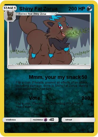 Pokemon Shiny Fat Zorua