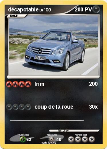 Pokemon décapotable