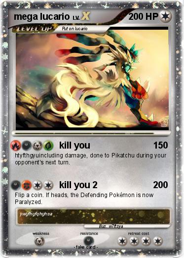 Pokemon mega lucario