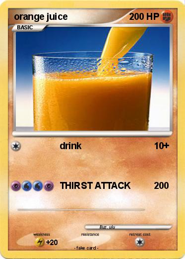 Pokemon orange juice