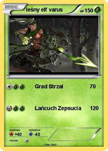 Pokemon leśny elf varus
