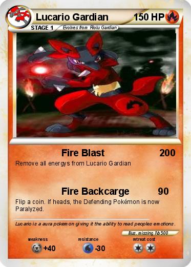 Pokemon Lucario Gardian