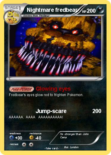 Pokemon Nightmare fredbear
