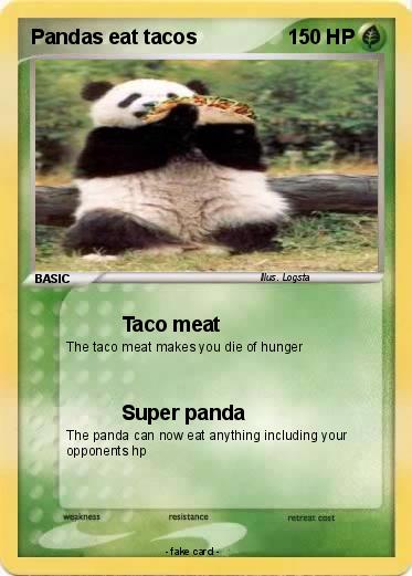 Pokemon Pandas eat tacos