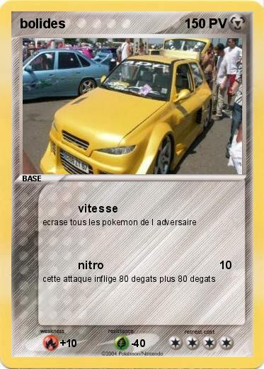 Pokemon bolides