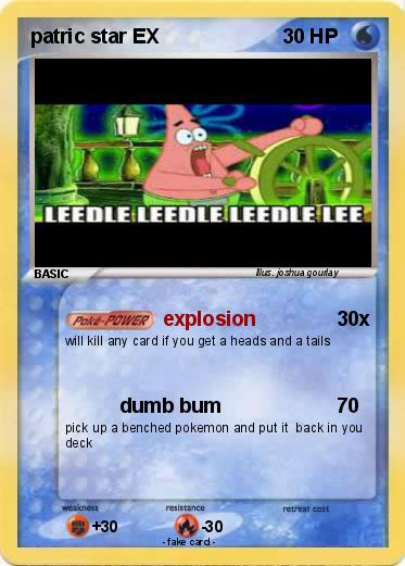 Pokemon patric star EX