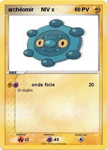 Pokemon archéomir     NIV x