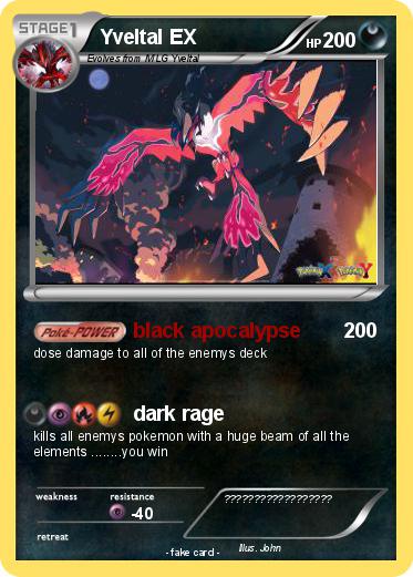 Pokemon Yveltal EX
