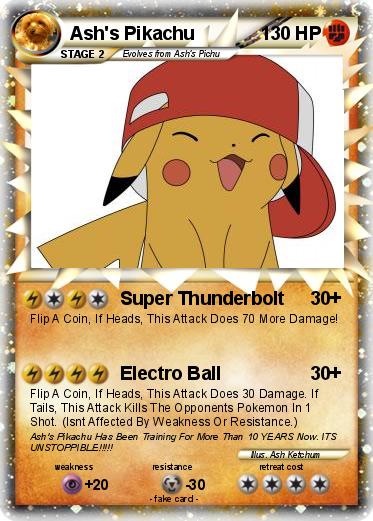 Pokemon Ash's Pikachu