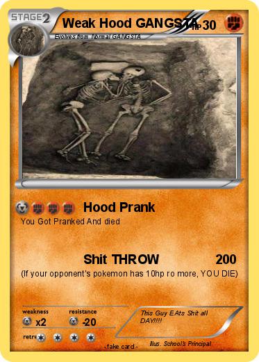 Pokemon Weak Hood GANGSTA