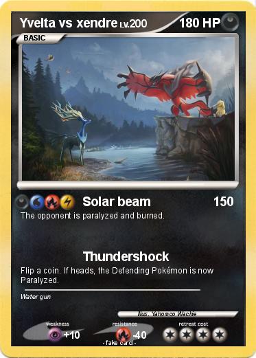 Pokemon Yvelta vs xendre
