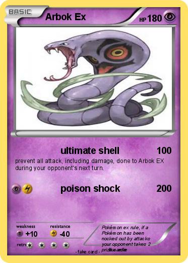 Pokemon Arbok Ex