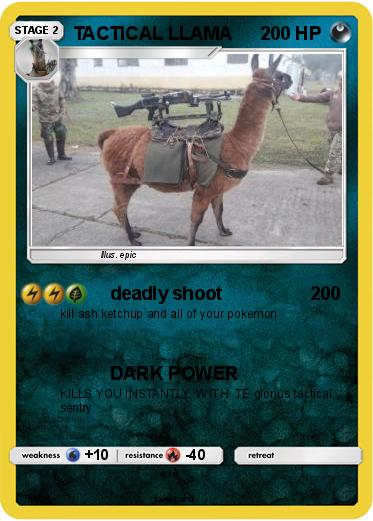 Pokemon TACTICAL LLAMA