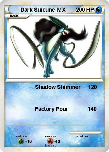 Pokemon Dark Suicune lv.X